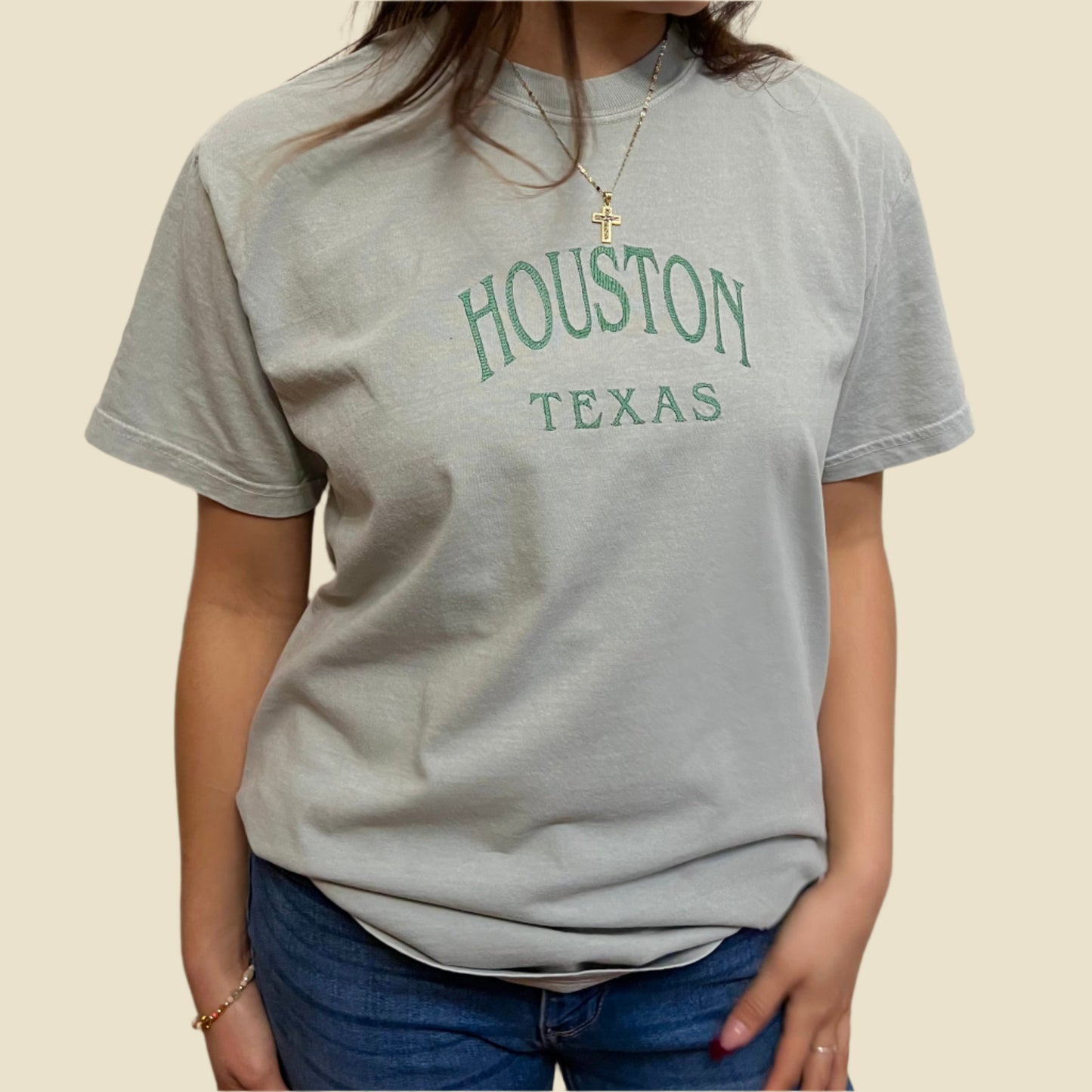 Houston Embroidered T-Shirt