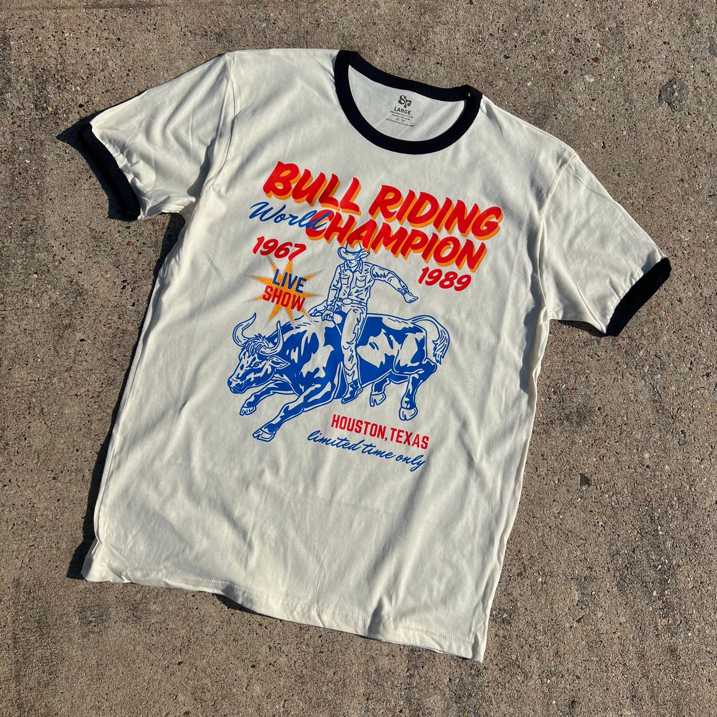 Bull Riding World Champion Ringer Tee