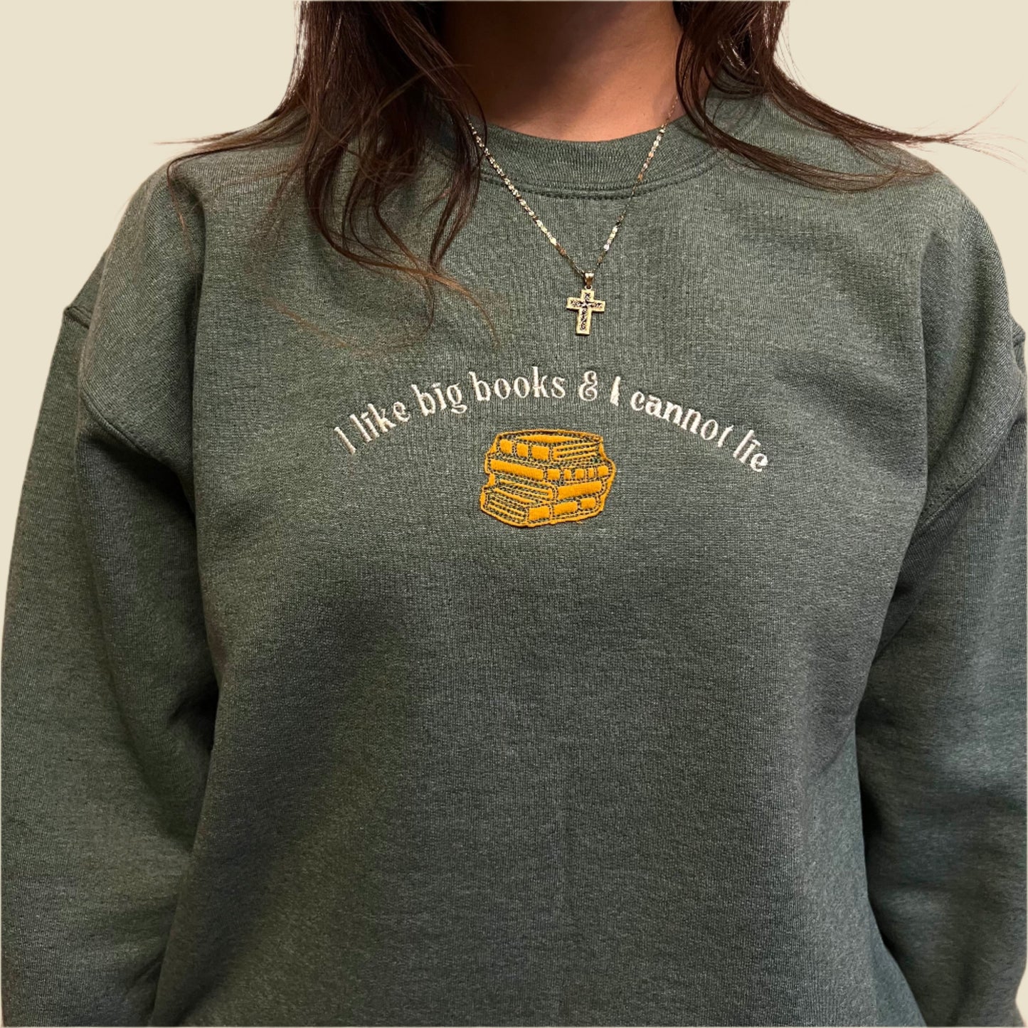 I like big books sweatshirt