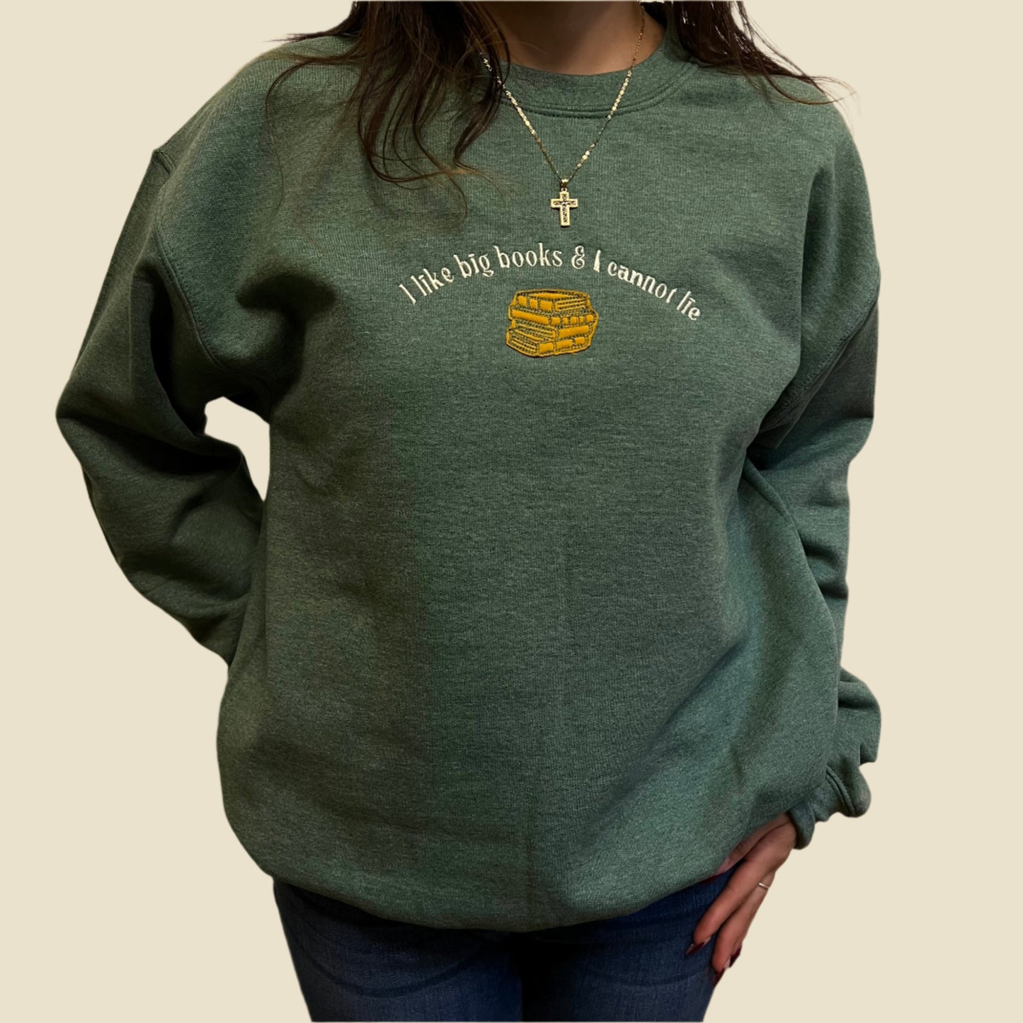 I like big books sweatshirt