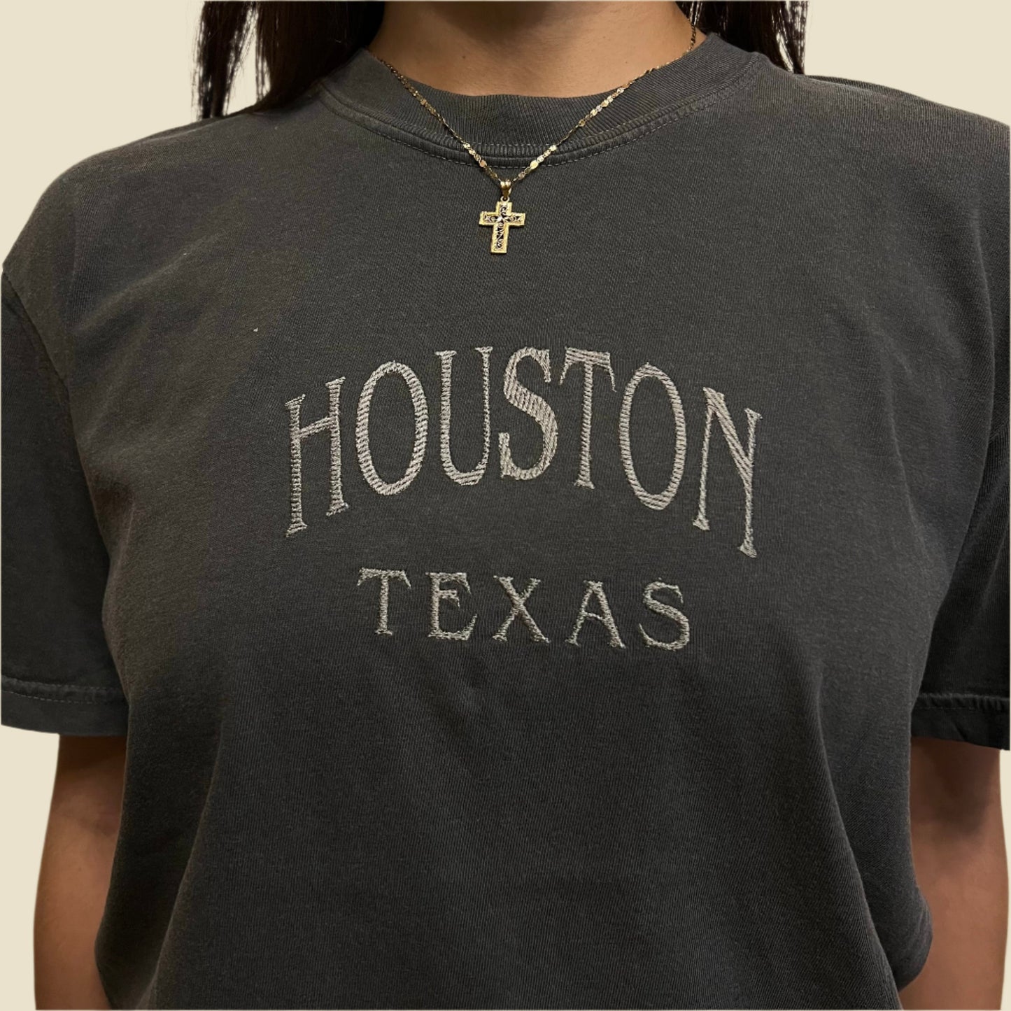 Houston Embroidered T-Shirt