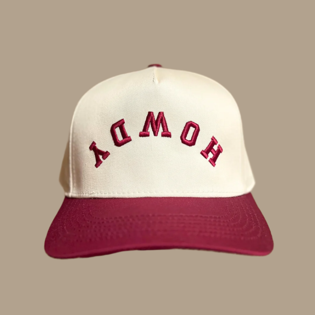 HOWDY Upside Down Structered Cap