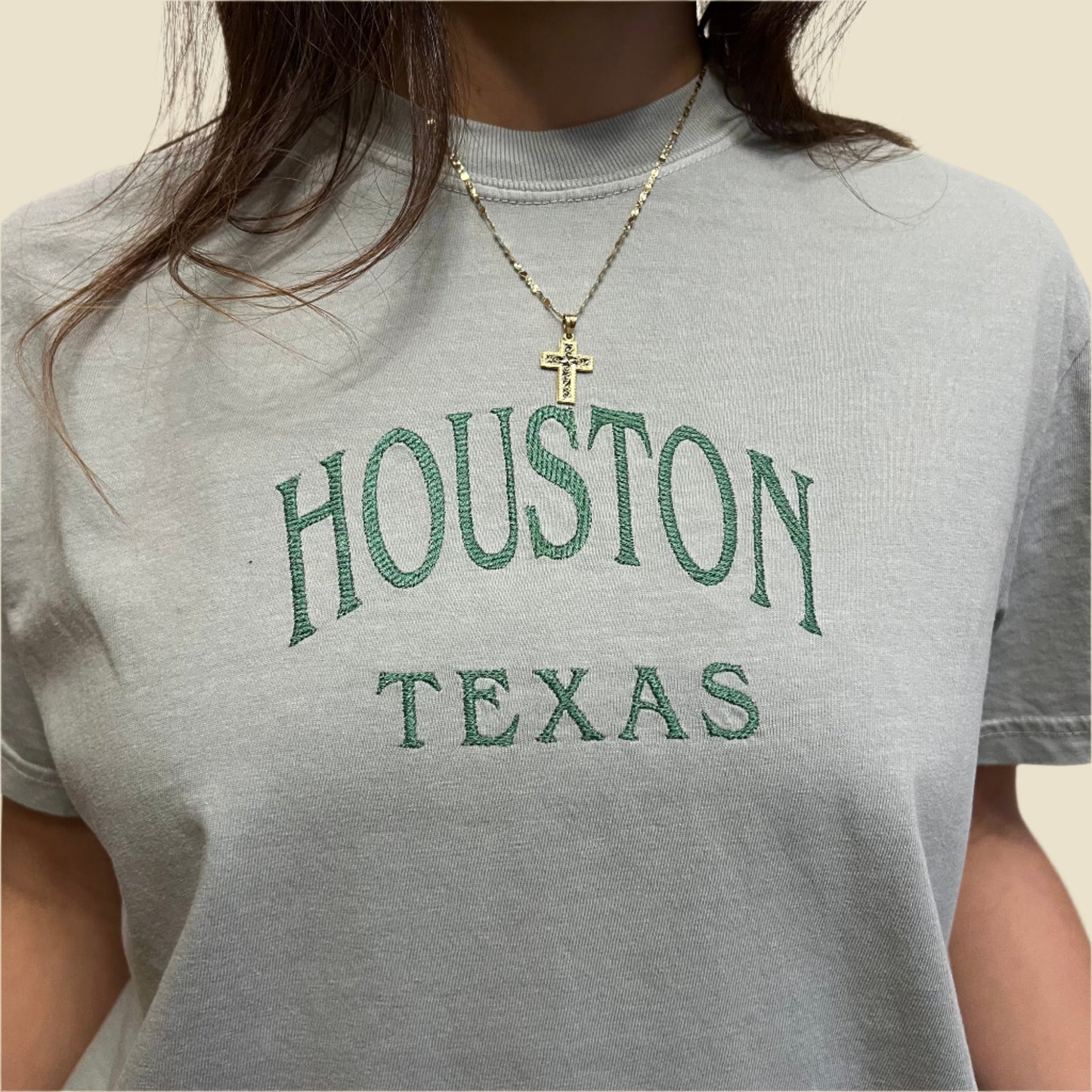 Houston Embroidered T-Shirt