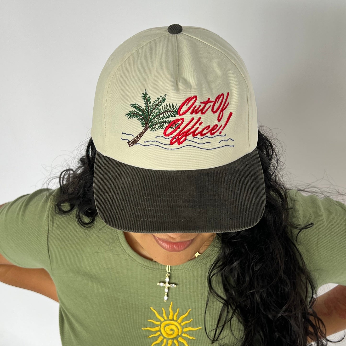 Out Of Office! Relaxed Fit Corduroy Cap