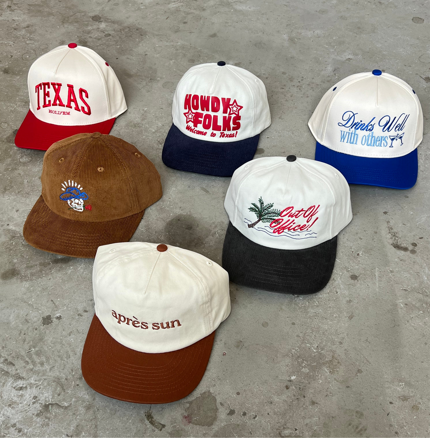 Cowboy Skull Corduroy Cap