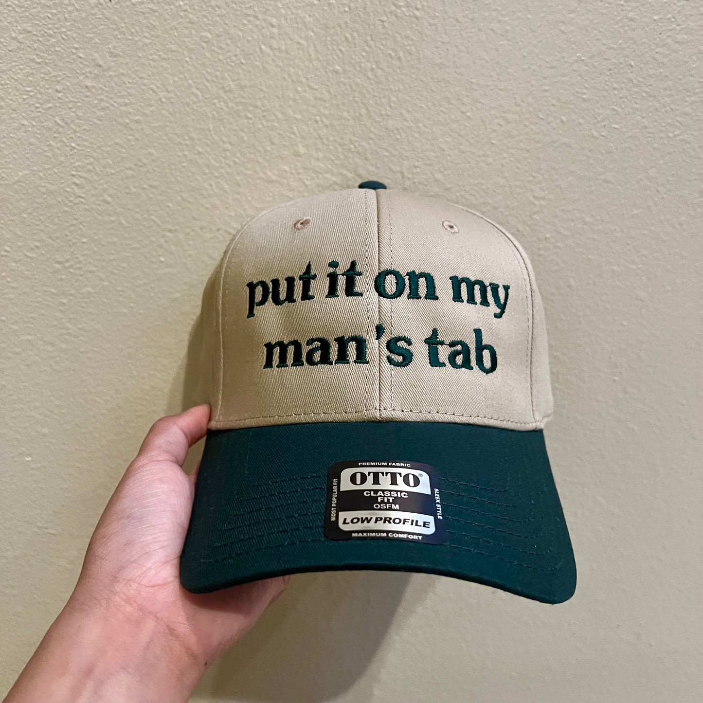 Put It On My Man's Tab Relaxed Fit Cap