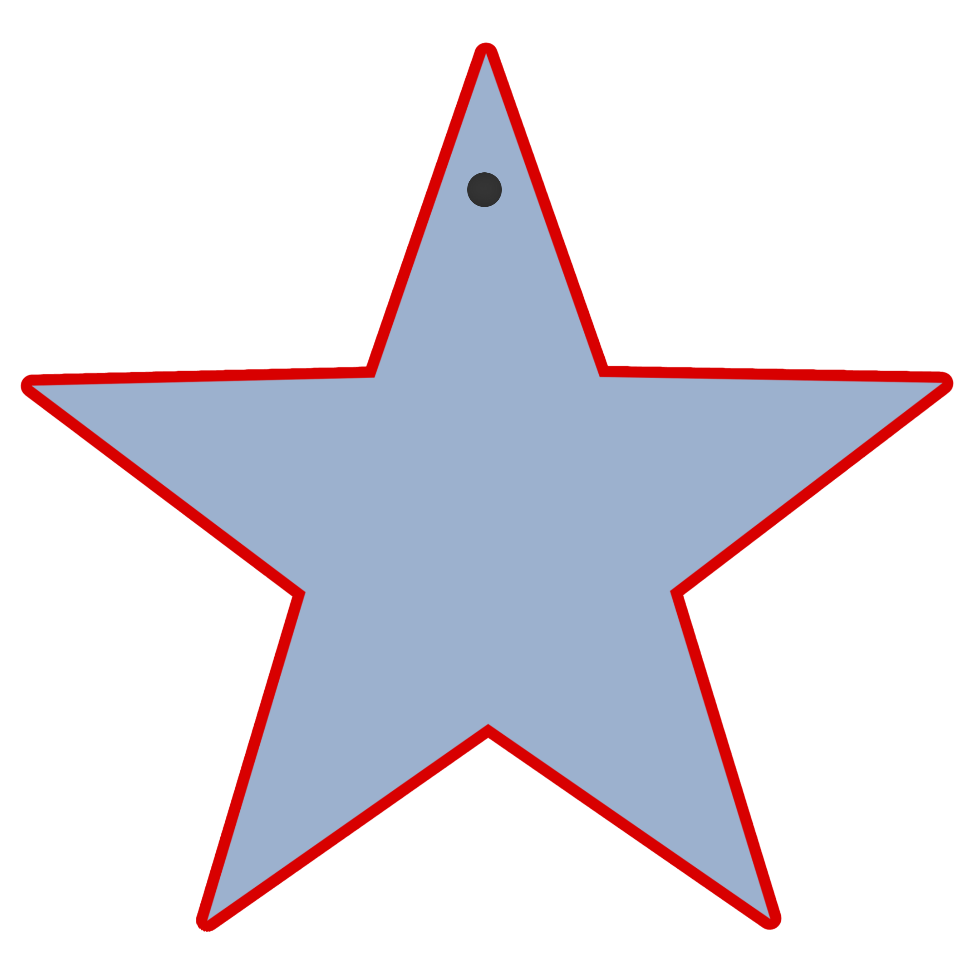 Star Customizable Initial Keytag