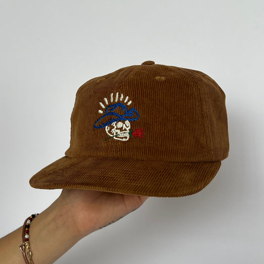 Cowboy Skull Corduroy Cap