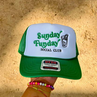 Sunday Funday Embroidered Foam Trucker Hat