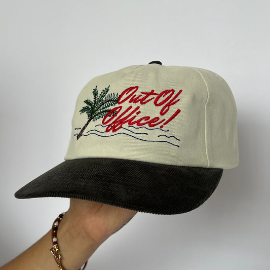 Out Of Office! Relaxed Fit Corduroy Cap