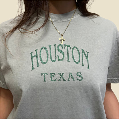 Houston Embroidered T-Shirt