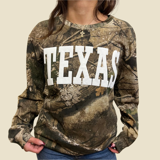 TEXAS Camo Long Sleeve Tee
