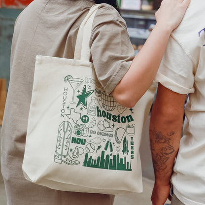 Houston Inspired Mural Tote Bag