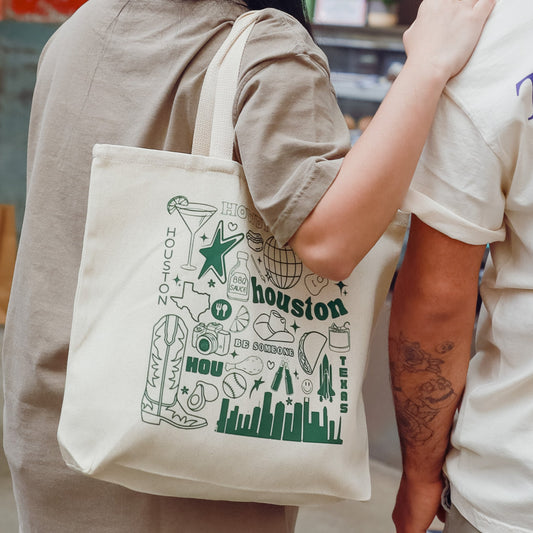 Houston Inspired Mural Tote Bag