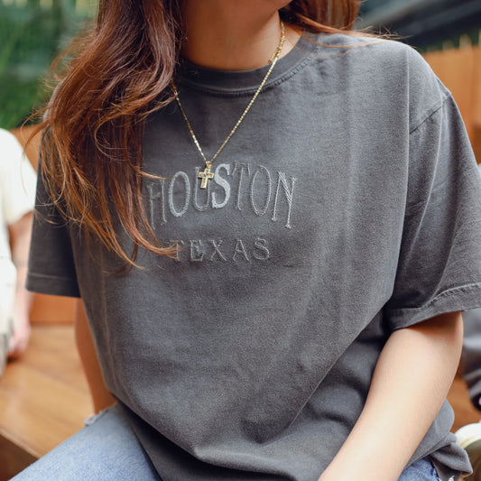 Houston Embroidered T-Shirt
