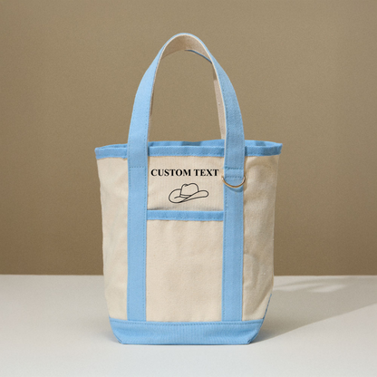Mini Boat Tote Bag Customizable