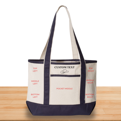 Jumbo Boat Tote Customizable
