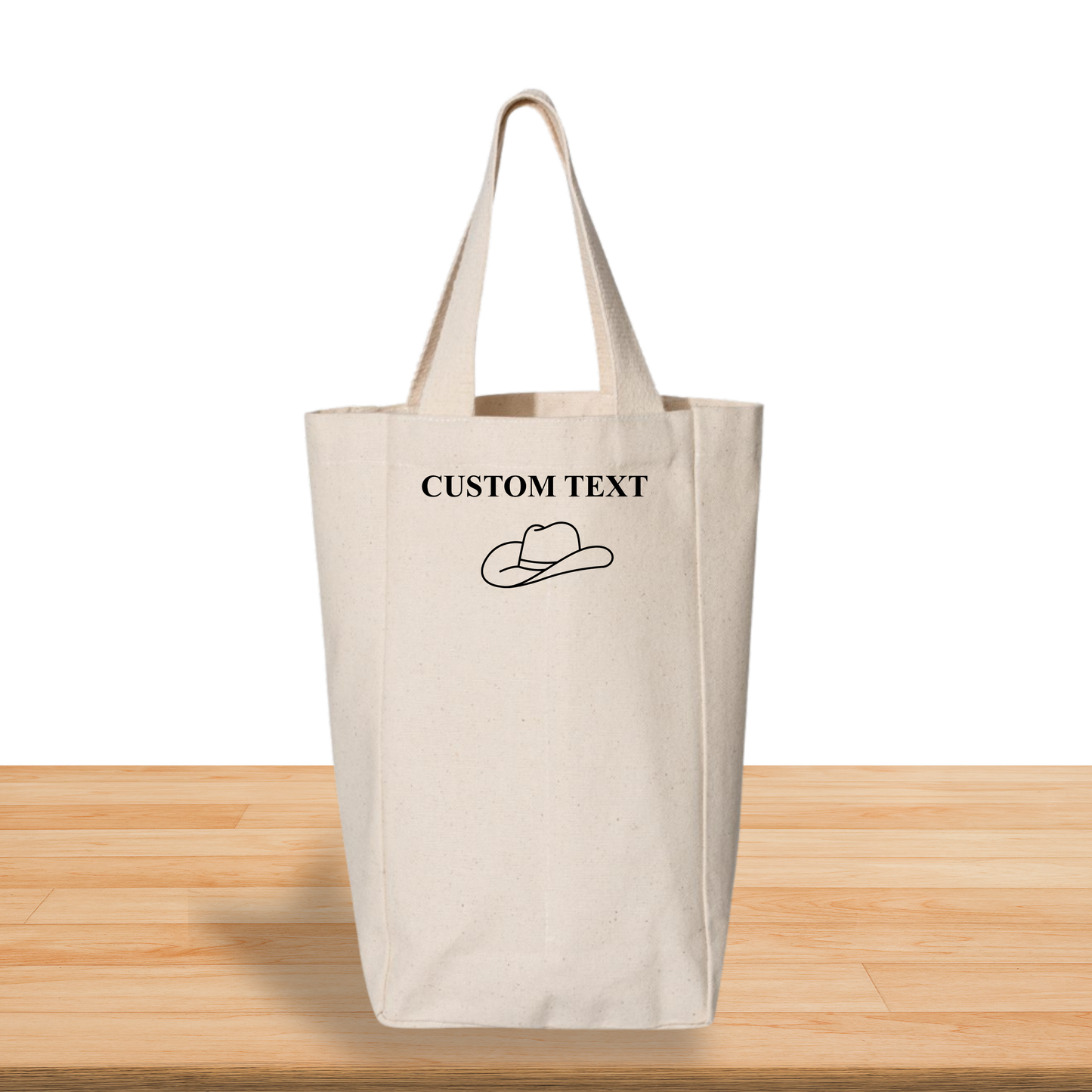 Embroidered Wine Tote Customizable