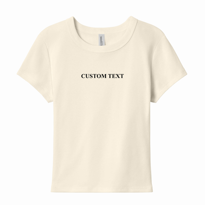 Custom Embroidered Baby Tee