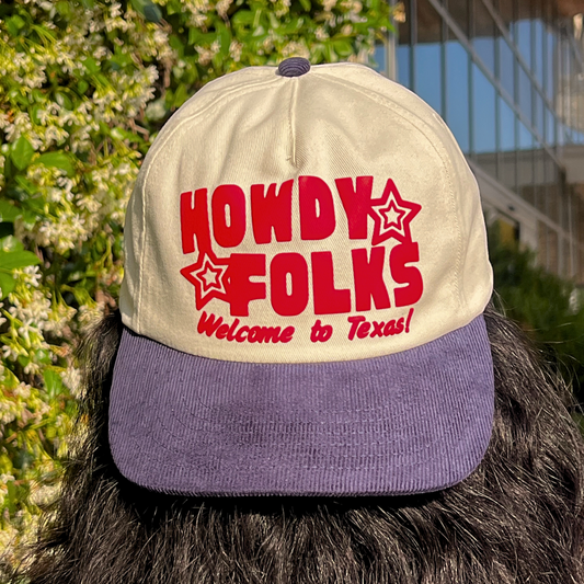 Howdy Folks - Relaxed Fit Corduroy Cap